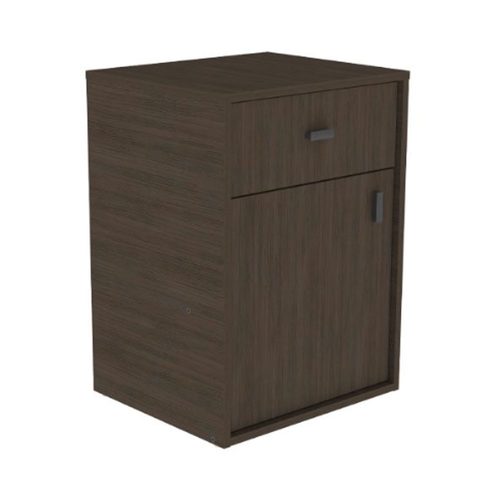 Mesa De Luz 1 Cajon 1 Puerta Linea Dakar Color Wengue Mosconi